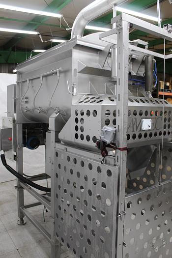 Used AMFEC Dual Paddle Blender W/CO2 Side Injection; Md#510, 1000 Lbs Capacity