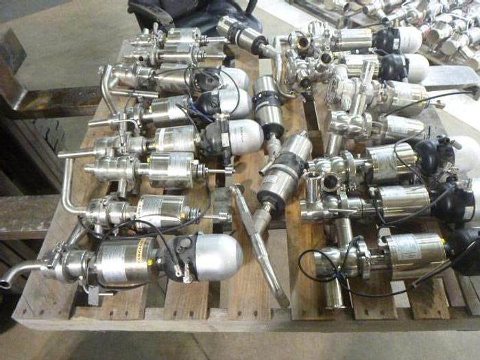 Used Burkert 1" Angle Stop Valves