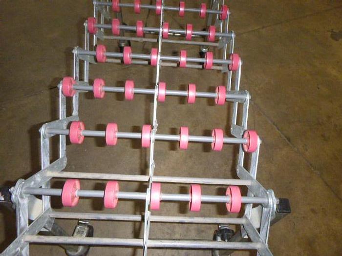 Used Nesta Flex 226 Skate Wheel Conveyor, Flexible, Steel