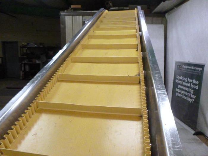 Used Incline Conveyor; 22"W x 11'L