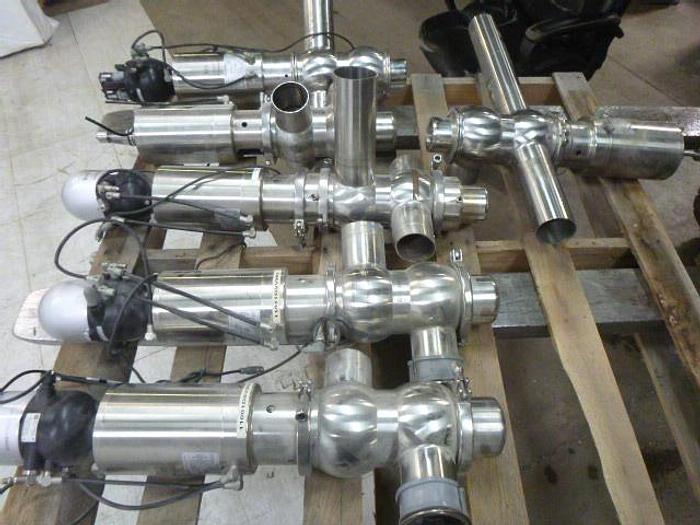 Used Pentair LE & VM Valves; 3" Dual Cavity/4 Way