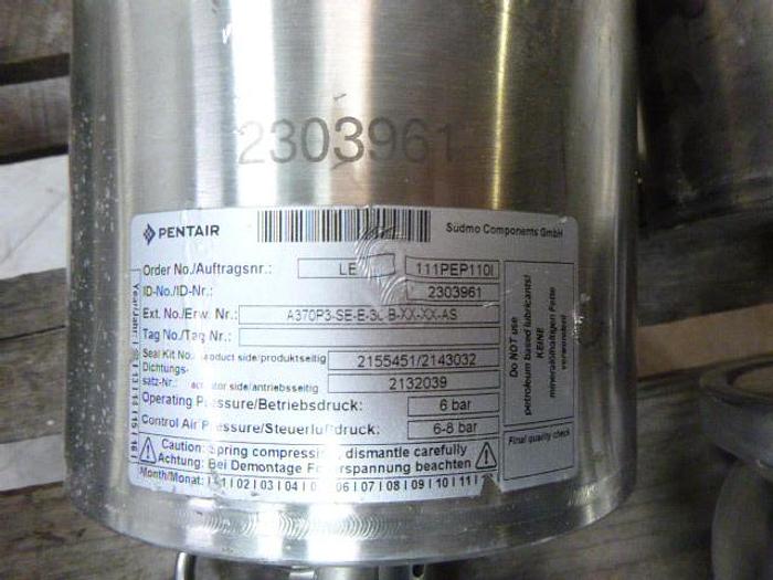 Used Pentair LE DUAL CHAMBER VALVES; 3"/2 WAY