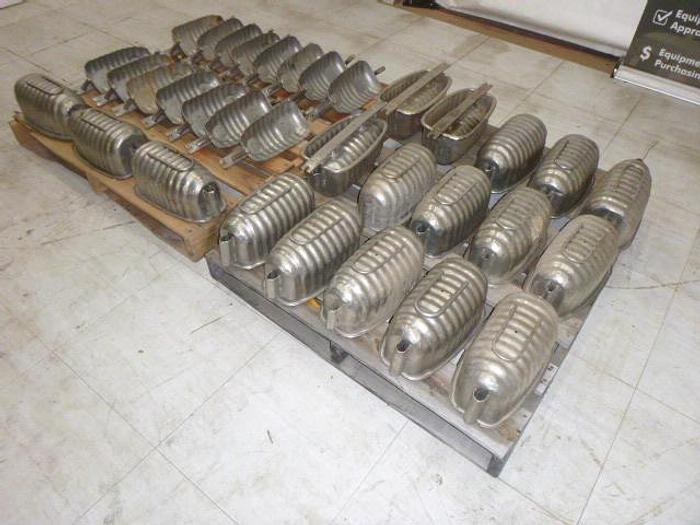 Used Ham Boiler Company Ribbed Oval Meat Molds-10-12# capacity: 18 units available