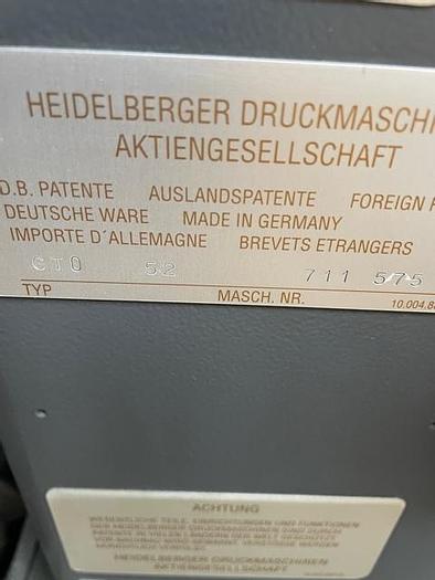 Gebraucht 1994 Heidelberg GTO 52+