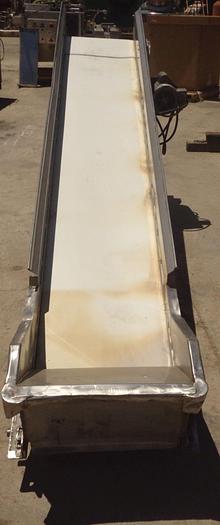 Used Conveyor, Belt, 18" x 9'6", S/St, Incline #S743097
