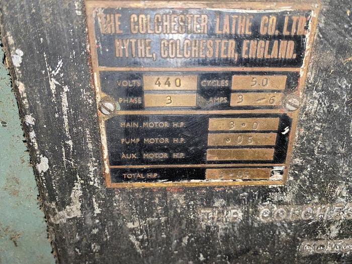 Used Colchester Student Manual Centre Lathe