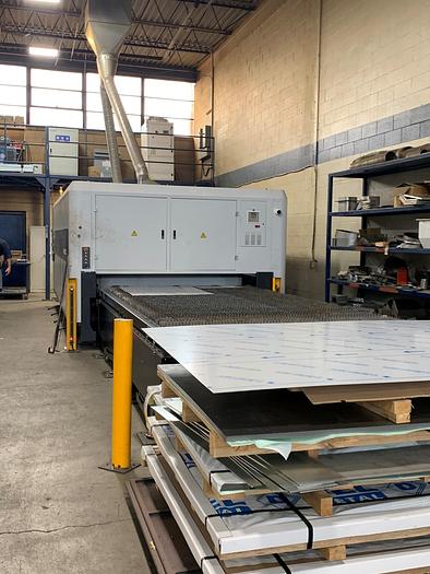 Used 157" X 78" HYMSON, 6KW High Effeciency CNC Fiber Laser, New 2019