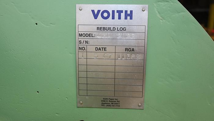 Used Voith Brute Pulper 43H PLPR Rotating Assembly #44433