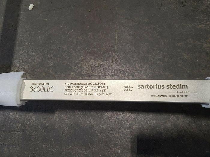 Used Sartorius Sedim STD Palletank DOLLY 500 L Biotech FXA 116631 Stainless Steel