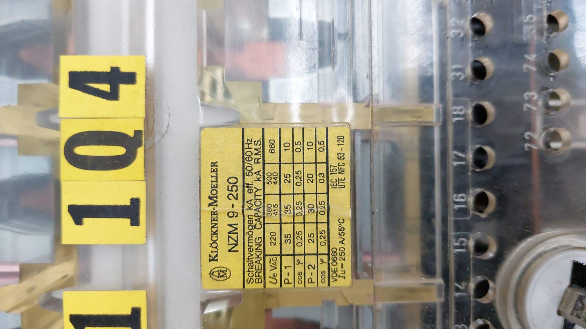 Used Klockner moeller Klöckner Möller NZM 9 250 ZM9 250A