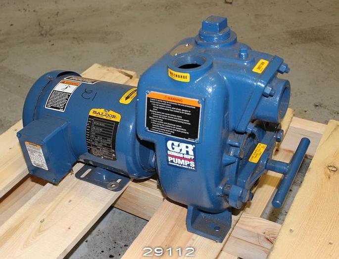 Used Gorman Rupp 11-1/2A3-E2-3P Self-Primimg Centrifugal Pump - 1-1/2" x 1-1/2" #29119