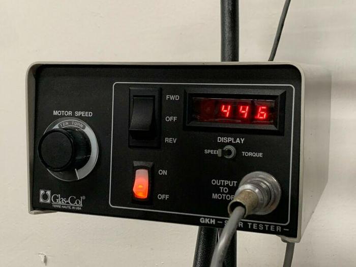 Used Chemglass 20 Liter Jacketed Glass Reactor w/ Chemglass Digital Overhead Stirrer