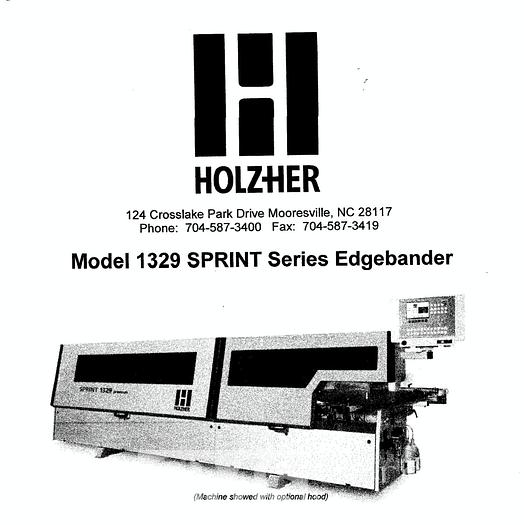 Used Holz-her Sprint 1329 Premium Edgebander