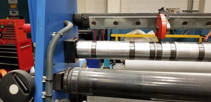 Used 62" ASHE INSPECTION SLITTER REWINDER