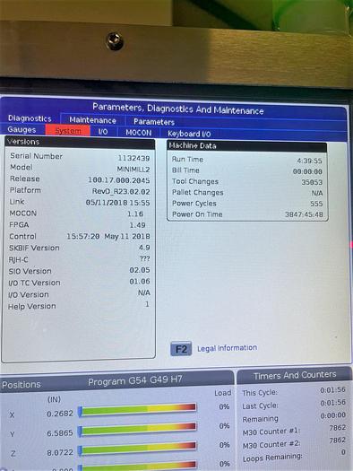 Used 2016 Haas Mini Mill 2