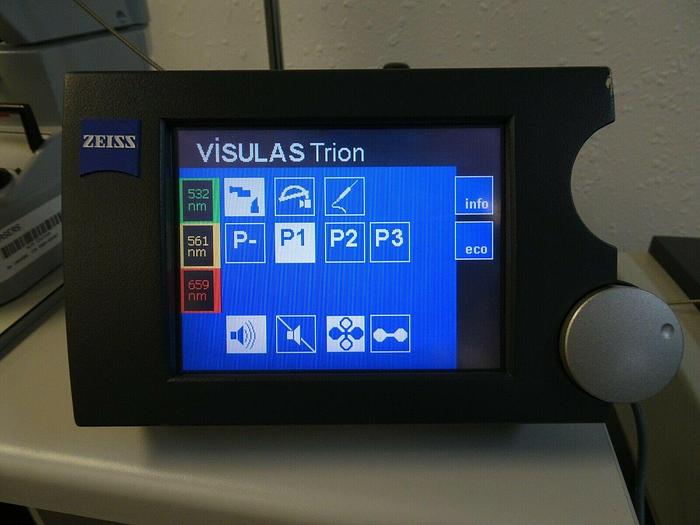 Used ZEISS Visulas Trion MultiColor Green, Yellow & Red Laser W/ LSL Slit Lamp