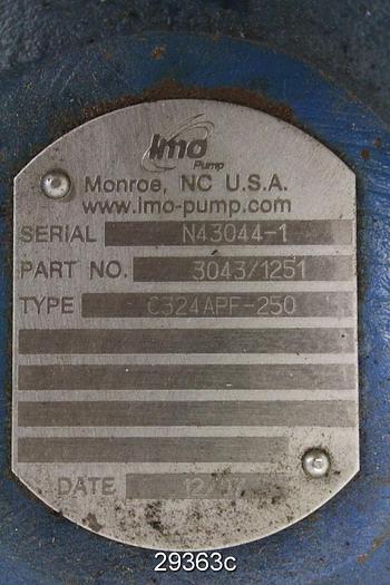 Used IMO C324APF-250 Rotary Screw Pump #29363