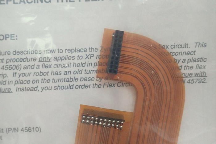 Used Zymark 45579/1 XP Robot Flex Circuit w/ Fasteners, P/N 45849