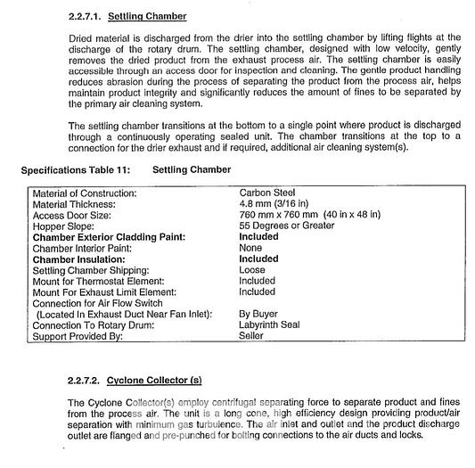 Used Buhler Aeroglide 13x60 Stainless Steel Drum Dryer with Burner