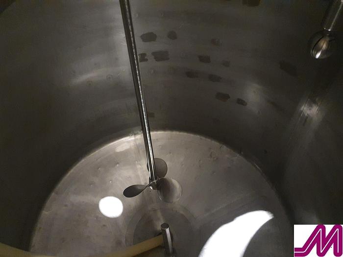 Used 2005 1,000 Litre Stainless Steel Batch Pasteuriser