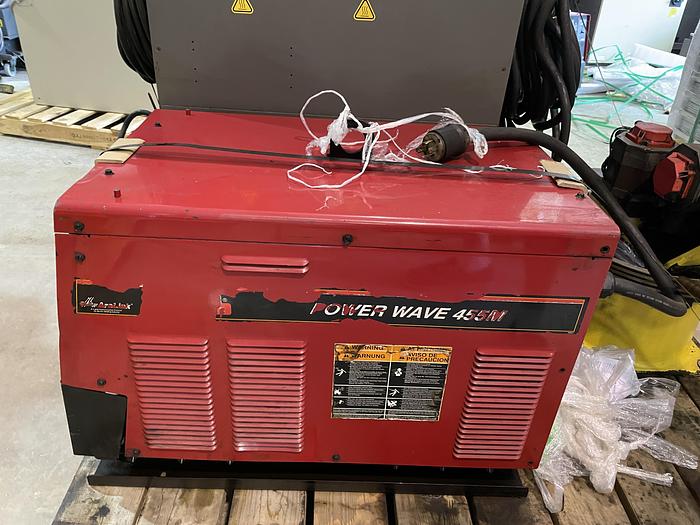 Used FANUC ARCMATE 120iB/10L MIG WELDING ROBOT WIRE FEEDER, TORCH, LINCOLN POWER WAVE 455M