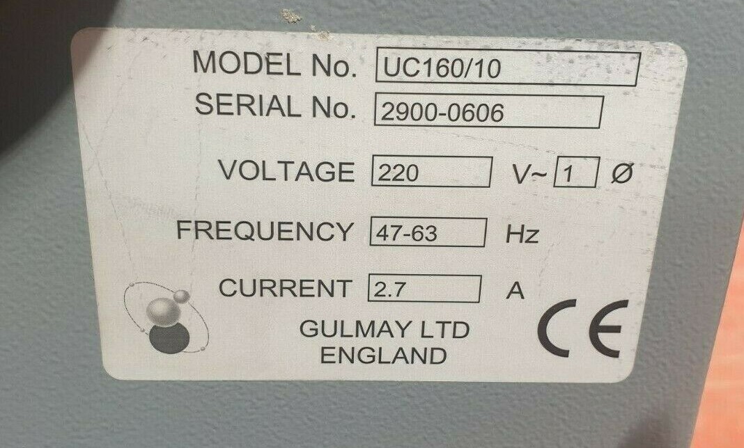 Used GULMAY LTD UC160/10 Microfocus X-Ray Generator W/ XS160T000F