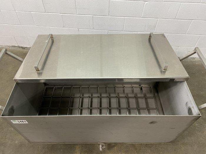 Used SS Heavy Duty Lidded Bin