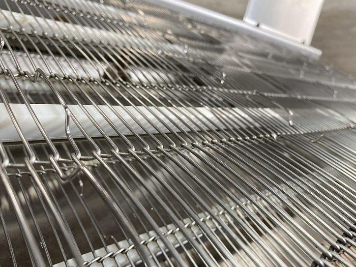 Used 7' L Incline Wire Conveyor