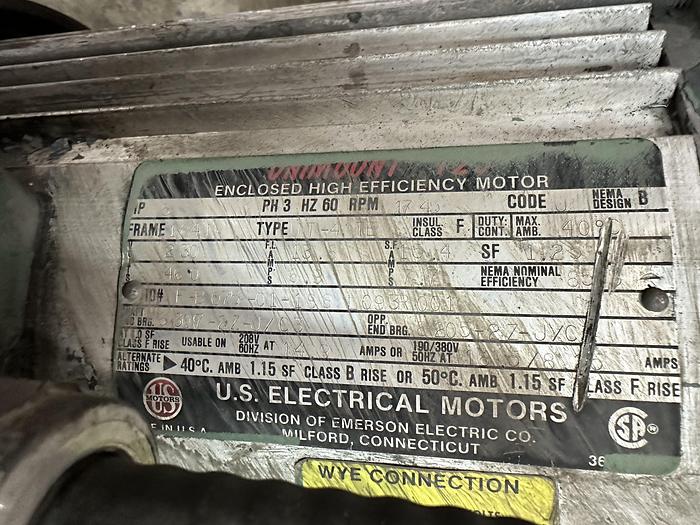 Used U.S. Motors 5 HP Centrifugal Pump