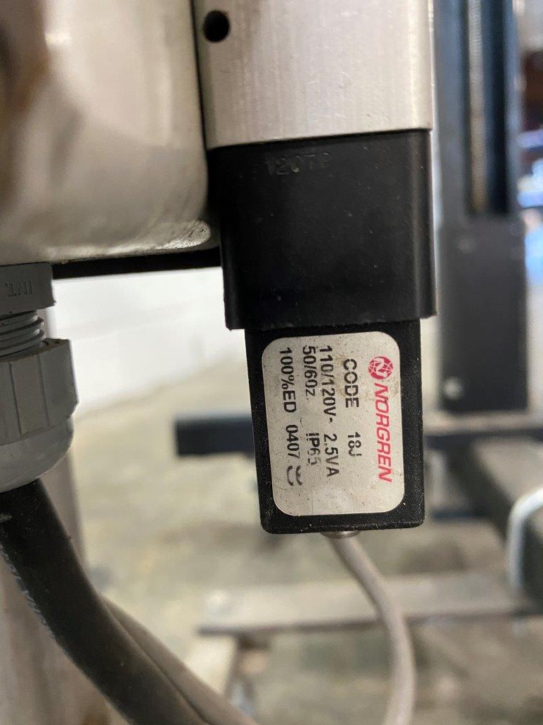 Used Auto Labe 110RH Single-Head Labeller with 310 Imprinter