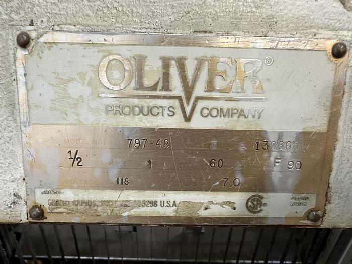 Used Oliver Gravity Feed Bread Slicer 797-48