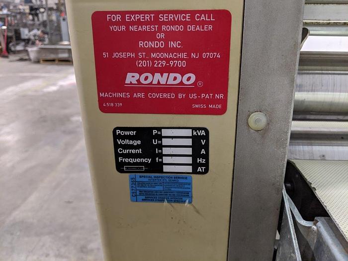 Used Rondo STM-513 Dough Sheeter