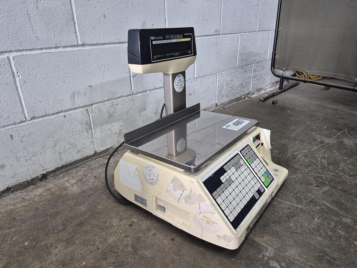 Used TEC Digital SL-9000 Label Printing Scale
