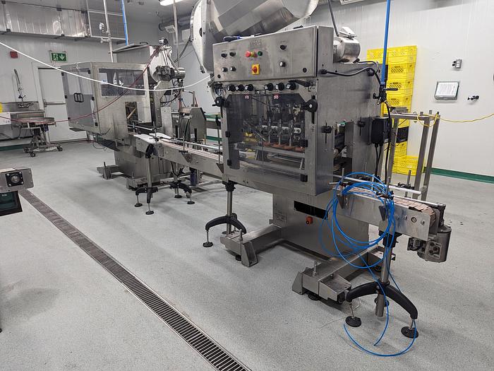 Used Acasi 8-Head Piston Filler & Inline Capper