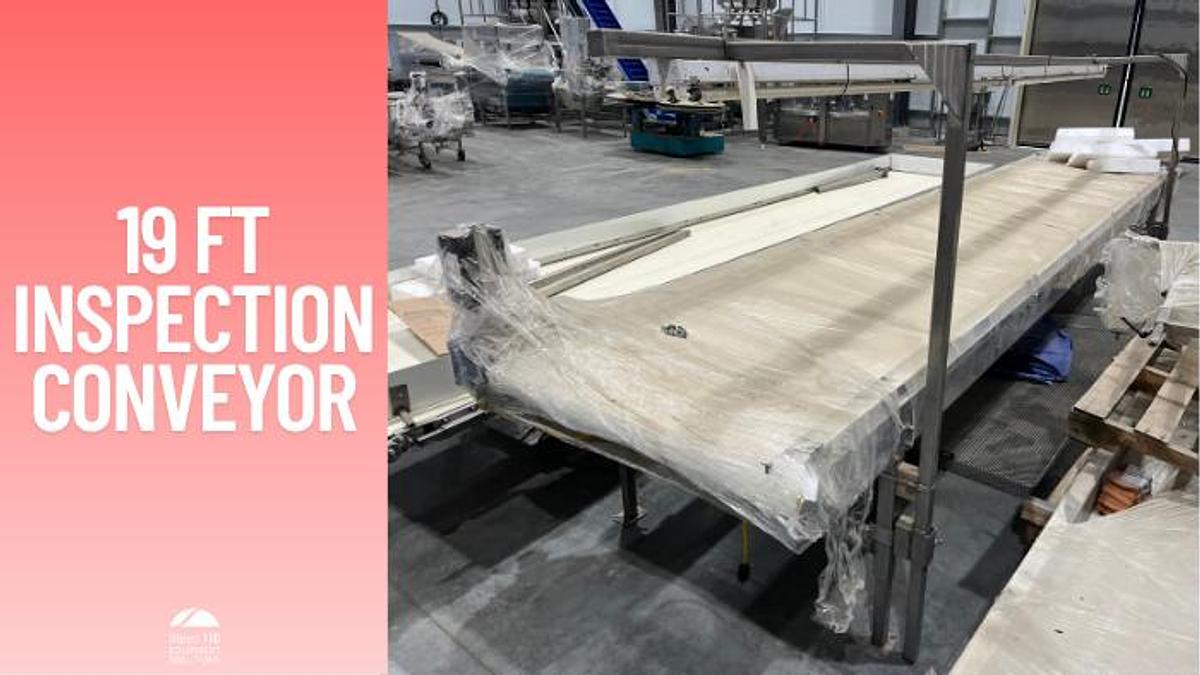 Used 19ft Inspection Conveyor