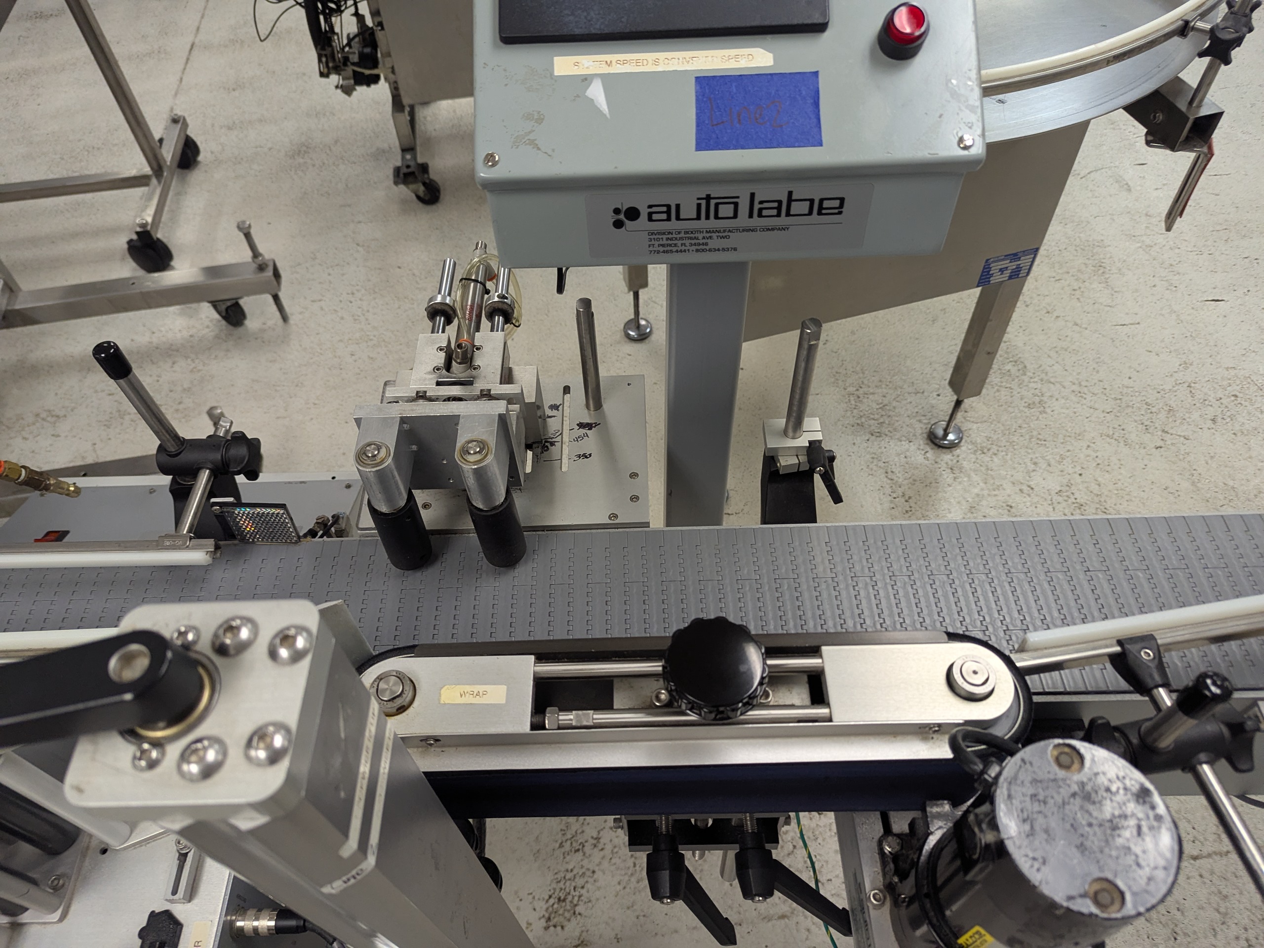 Used Autolabe Inline Bottle Labeller