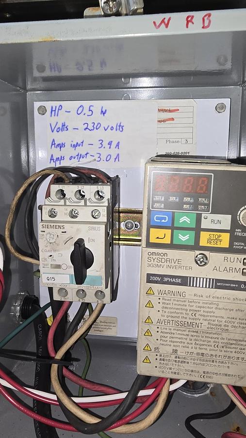 Used 0.5 HP Stainless Steel Conveyor