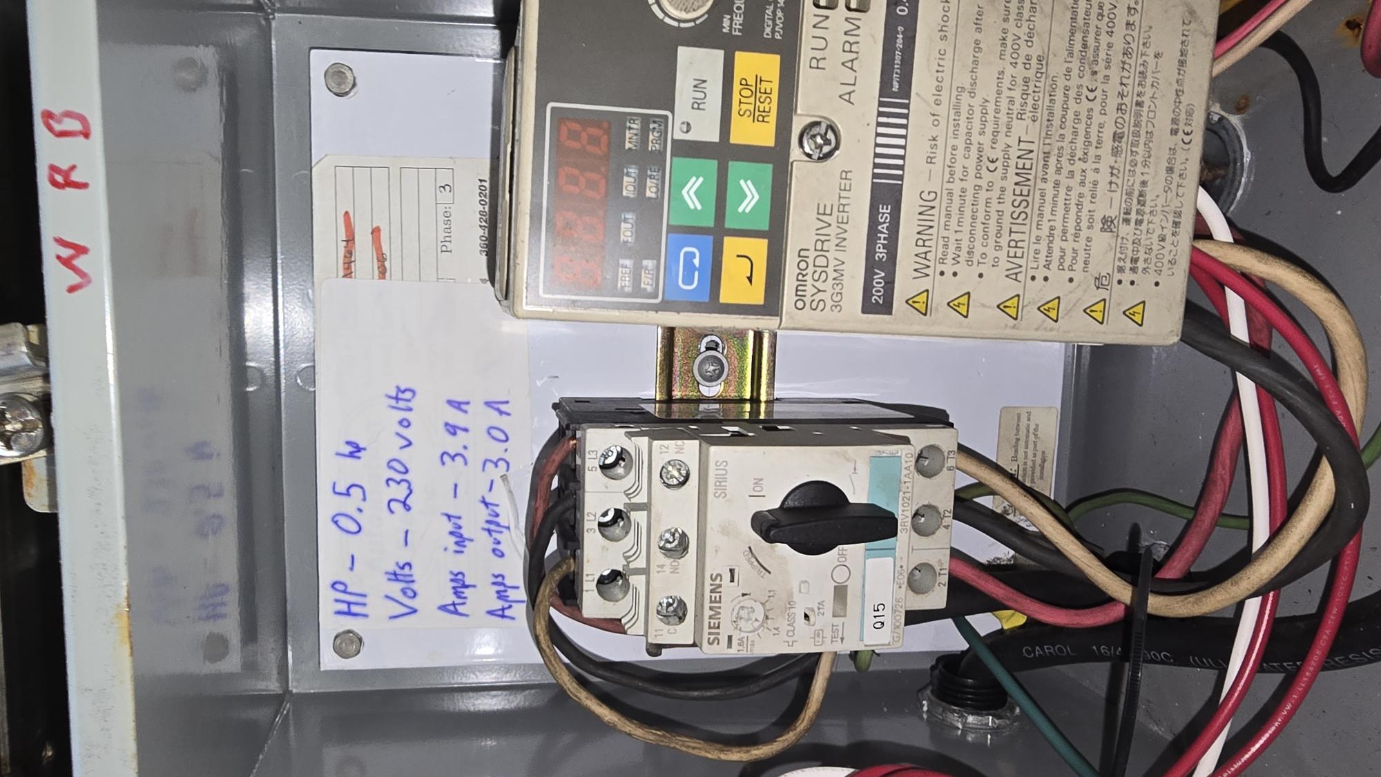 Used 0.5 HP Stainless Steel Conveyor