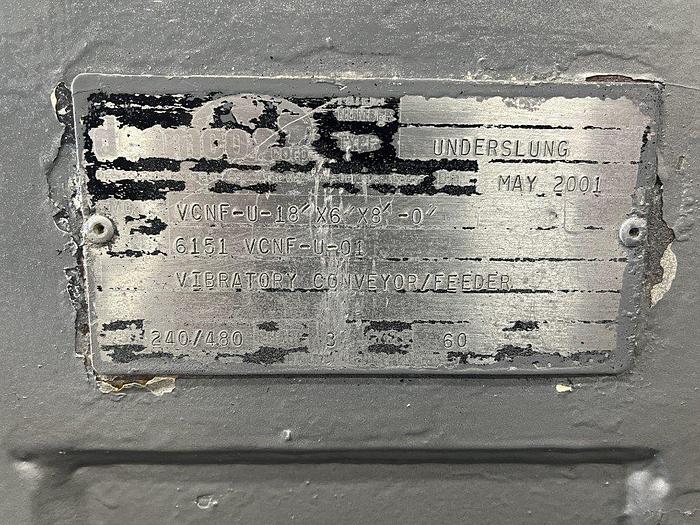 Used Deamco VCNF-U-18 Vibratory Conveyor