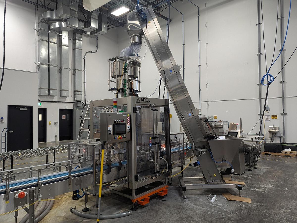 Used Promach 4 Head Pail Filling Line Including Filler, Capper & Date Coder