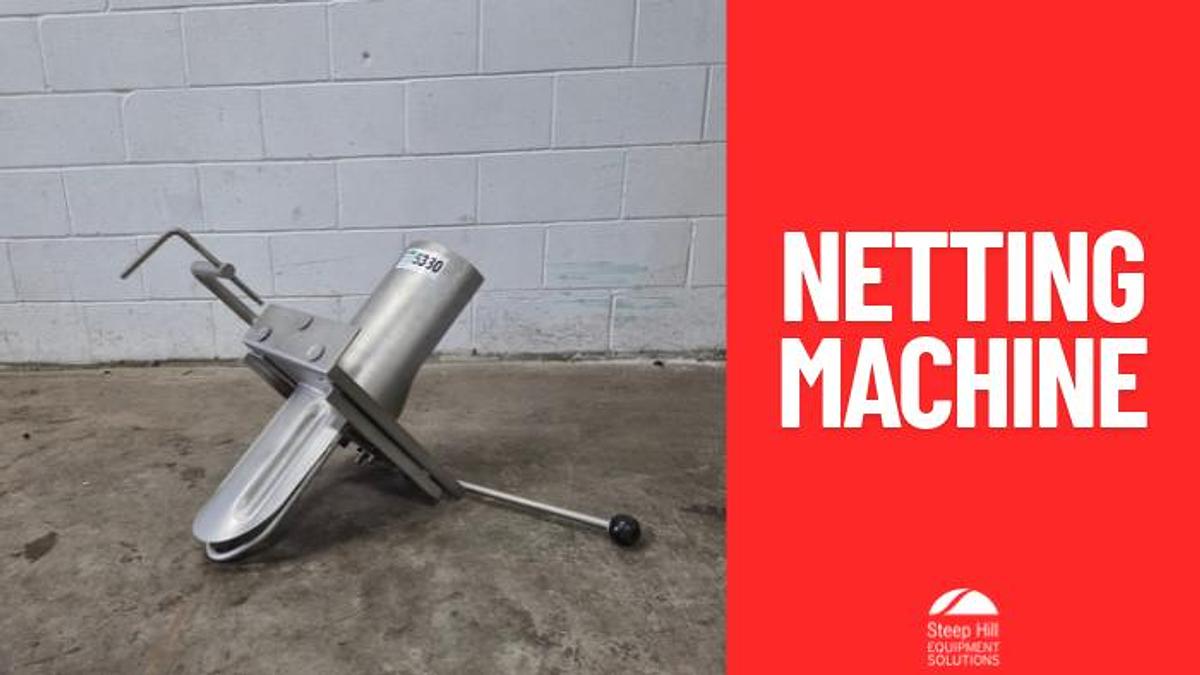Used Rühle Original ER 1 Stainless Steel Netting and Film-Wrapping Machine