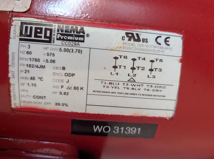 Used Armstrong 4380 Vertical In-Line Pumps