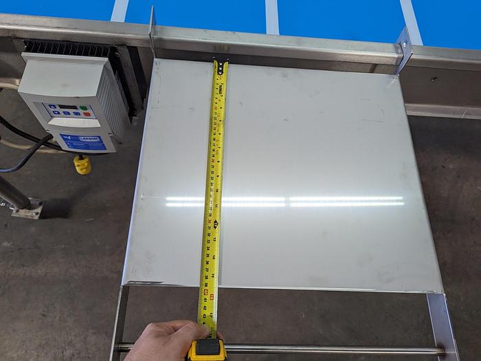 Used Custom 10' Conveyor with Removable Packaging Tables