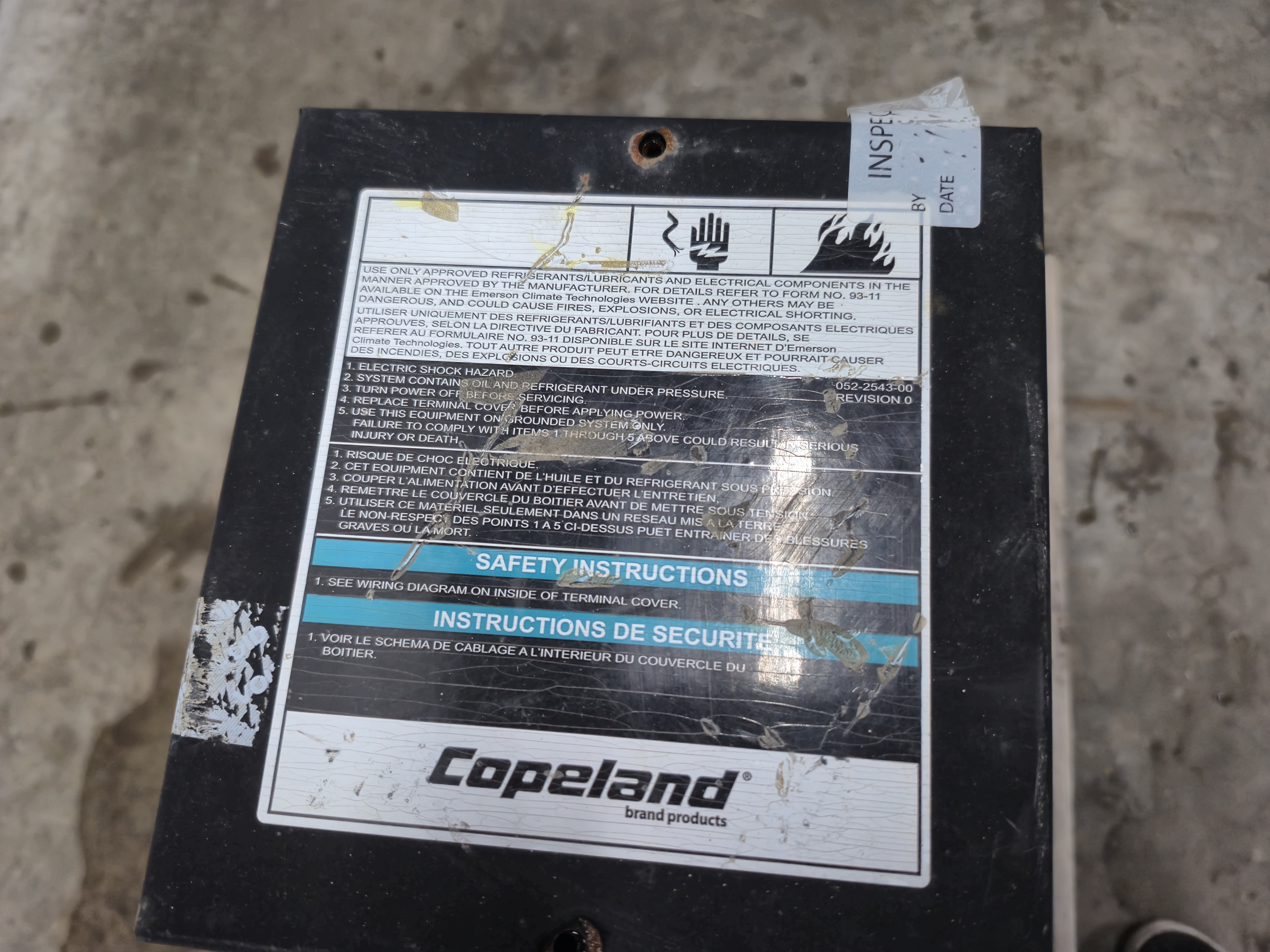 Used Copeland Discus 3DSDR17ML-TFE-C41 Semi-Hermetic Compressor 