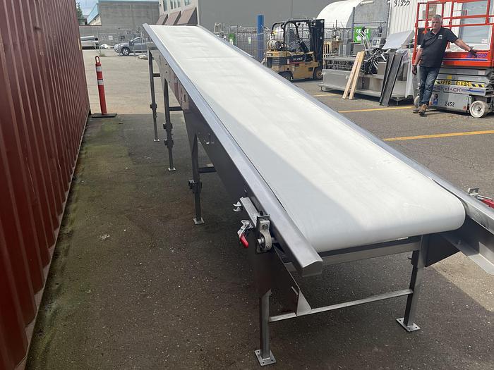 Used A.B. McLauchlan 20'L Incline Conveyor