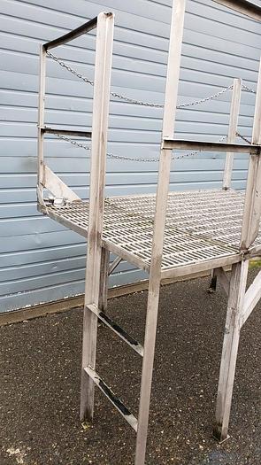 Used 6' Long x 4' Wide SS Raised Platform