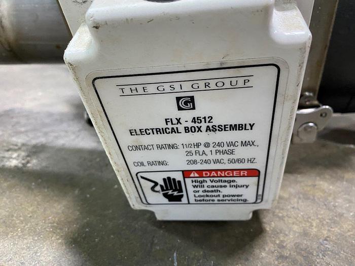 Used 15'L Auger Conveyor