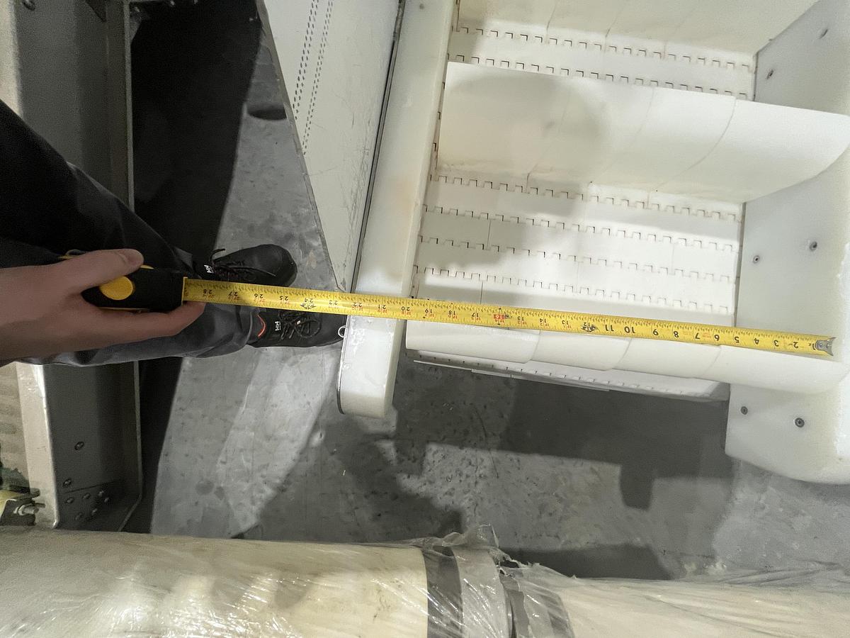 Used Cleated Modular Belt Incline Conveyor