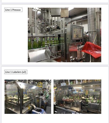 Used Bottling Line