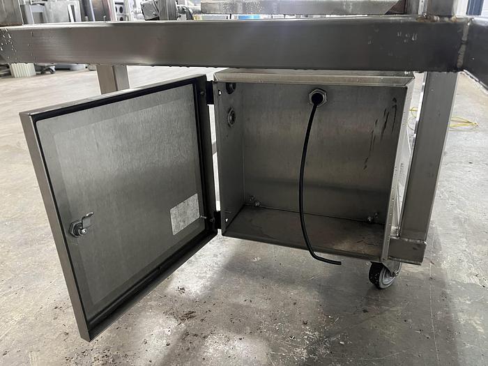 Used 114''L Three-Section Wire Conveyor